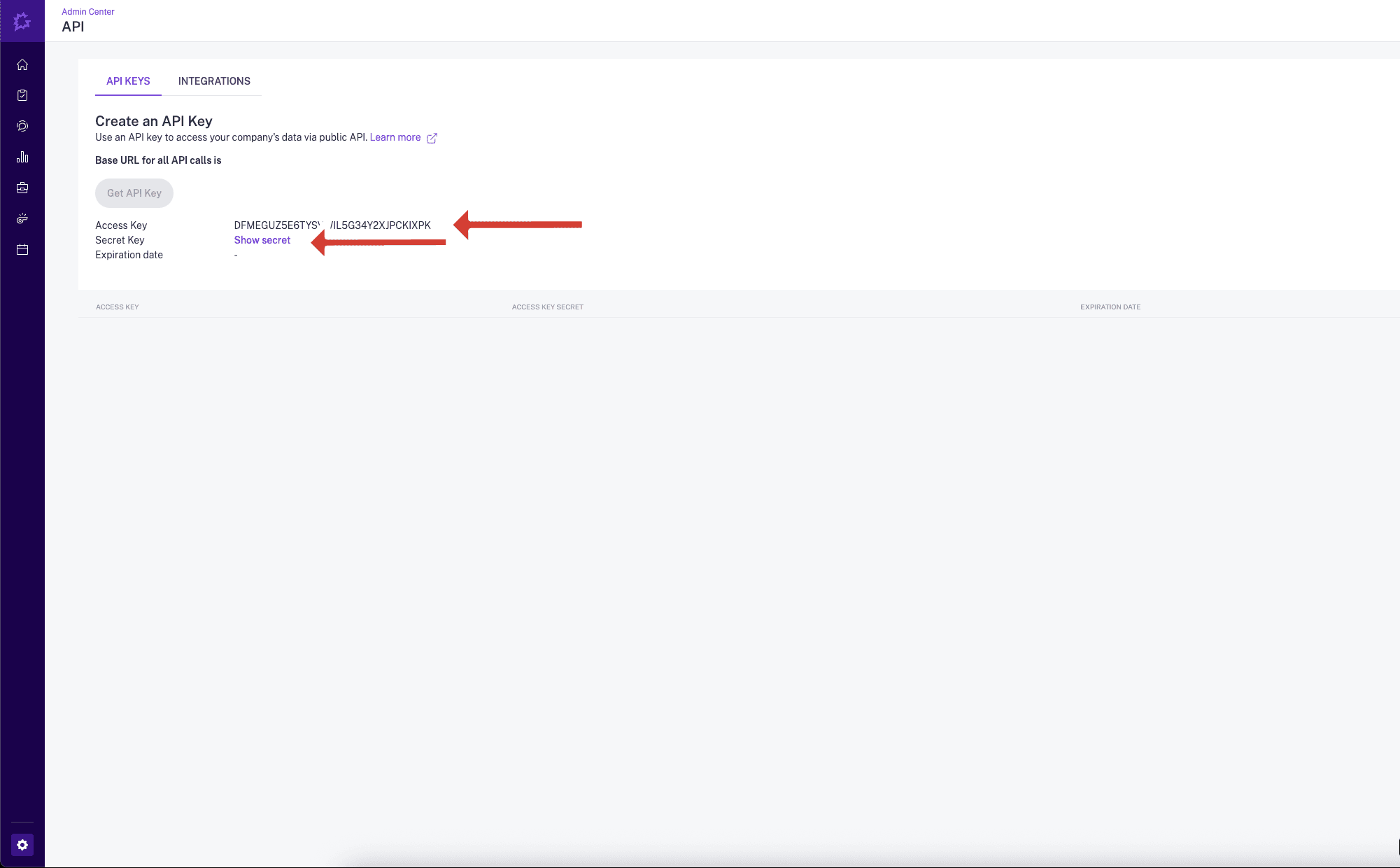 Get API Key